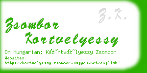 zsombor kortvelyessy business card